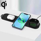 E26 15W 3 In 1 Wireless Charger Suitable For Apple/QI Mobile Phone& Apple Watch & AirPods(Black) - 1