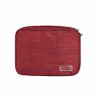 RH916 3 Layers Digital Collection Package Multi-Functional Data Cable Storage Package(Red Wine) - 1