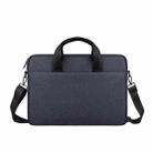 ST09 Portable Single-shoulder Laptop Bag, Size: 13.3 inches(Navy Cyan with Shoulder Strap) - 1
