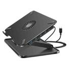 Foldable Laptop Cooling Stand, Spec: Fan Model+USB-C Port - 1