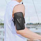 Outdoor Night Running Fitness Mobile Phone Arm Bag Sports Wrist Bag(Black) - 1