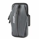 x3028 Outdoor Fitness Running Mobile Phone Arm Bag Waterproof Wrist Bag(Grey) - 1