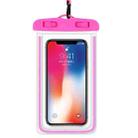 4 PCS Sealed Luminous PVC Waterproof Cover Swimming Mobile Phone Waterproof Bag(Pink) - 1