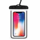 4 PCS Sealed Luminous PVC Waterproof Cover Swimming Mobile Phone Waterproof Bag(Black) - 1