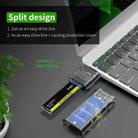 M.2 To USB 3.0 SSD Adapter For PCIE NGFF M / B Key SSD Disk Box, Color: Nvme Version Golden - 6