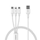 ROMOSS CB251V 3.5A USB To 8 Pin+Type-C+Micro USB 3 In 1 Charging Cable, Length: 1.2m - 1