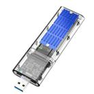 M.2 NVMe SSD Enclosure USB 3.1 Gen 2 10 Gbps to NVMe PCI-E M.2 SSD Case, Color: Blue - 1