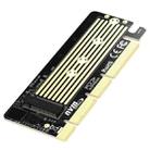 M.2 NVMe SSD to PCIe X16/X8/X4 Card with Aluminum Heat Sink - 1