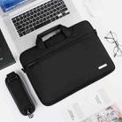 DSMREN Nylon Laptop Handbag Shoulder Bag,Model: 044 Black, Size: 15.6 Inch - 1