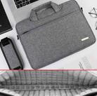 DSMREN Nylon Laptop Handbag Shoulder Bag,Model: 044 Air Cushion Light gray, Size: 15.6 Inch - 1