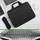 DSMREN Nylon Laptop Handbag Shoulder Bag,Model: 285 Air Cushion Black, Size: 14 Inch - 1