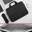 DSMREN Nylon Laptop Handbag Shoulder Bag,Model: 285 Air Cushion Black, Size: 15.6 Inch - 1
