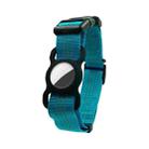 PUGGA GG1002 Polyester Dog GPS Device Protector Collar For AirTag, Size: M(Blue) - 1