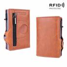 X-85 RFID Multi-compartment Card Holder For Airtag(Apricot) - 1