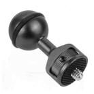 2.5cm Ball Head Clip for Action Camera Underwater Video Camera Light Diving Joint(Black) - 1