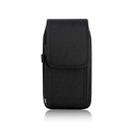Oxford Cloth Fabric Vertical Men Belt Universal Phone Case, Size: XL(Black) - 1
