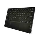 H01A 10 Inch Mini Portable Universal Wireless Bluetooth Keyboard with Touch(Black) - 1
