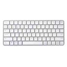 T50 78 Keys Laptop Wireless Bluetooth Dual Mode Keyboard(White) - 1