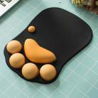 Cartoon Three-dimensional Cat Claw Wrist Protection Mouse Pad(Black) - 1