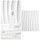 PVC Material Stereo 3D Shooting Background Board Photo Props,50 X 50cm(D105 Ripple White) - 1