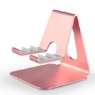 3-gear Adjustable Lazy Metal Mobile Phone Tablet Bracket(Rose Gold) - 1