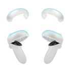 1 Pair  Controller Grip Anti-collision Silicone Ring for Oculus Quest2(Transparent) - 1