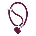 2 PCS Phone Lanyard Adjustable Detachable Neck Cord with Card(Wine Red) - 1