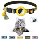Pet Colored Bell Tassel Collar for Airtag Tracker(Yellow) - 1