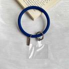 3 PCS Phone Case Silicone Bracelet Keychain Anti-fall Phone Lanyard with Patch(Blue) - 1