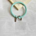 3 PCS Phone Case Silicone Bracelet Keychain Anti-fall Phone Lanyard with Patch(Mint Green) - 1