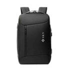 SKV B20430 Men Large Capacity Commute Computer Bag Business Casual Backpack(Black) - 1