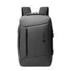 SKV B20430 Men Large Capacity Commute Computer Bag Business Casual Backpack(Grey) - 1