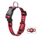 Geometric Print Ethnic Pet Collar for AirTag, Specification: M(Red) - 1