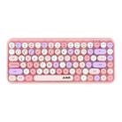 Ajazz Tablet PC Laptop Office Punk Bluetooth Keyboard(Hybrid Pink) - 1