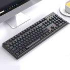Bluetooth Wired 104-key Two-color Translucent Keycap Mechanical Keyboard(Black) - 1