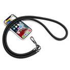 Mobile Phone Mountaineering Rope Lanyard  Can Be Hung Neck Or Crossbody(Black) - 1