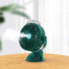 USB Charging Desktop Clip Style Cooling Fan, Spec: Spray (Green) - 1