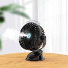 USB Charging Desktop Clip Style Cooling Fan, Spec: Spray (Black) - 1