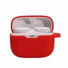 For JBL T230NC TWS Wireless Bluetooth Headphones Silicone Case(Red) - 1