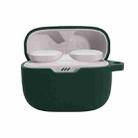 For JBL T230NC TWS Wireless Bluetooth Headphones Silicone Case(Ink Green) - 1