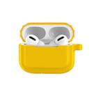 Bluetooth Earphone Soft Silicone Case For AirPods Pro (Yellow) - 1