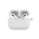 Bluetooth Earphone Soft Silicone Case For AirPods Pro (White) - 1