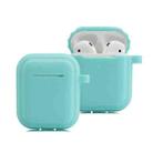 Bluetooth Earphone Soft Silicone Case For AirPods (Mint Green) - 1