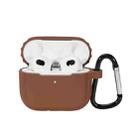 Bluetooth Earphone Soft Silicone Case For AirPods 3 (Brown) - 1
