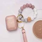 For Airpods Tassel Beaded Bracelet Earphone Case, Color: Glittering Bead+Cover - 1