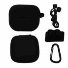 Bluetooth Earphone Silicone Cover Set For AirPods 3, Color: 5 PCS/Set Black - 1