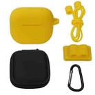 Bluetooth Earphone Silicone Cover Set For AirPods 3, Color: 5 PCS/Set Yellow - 1
