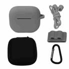 Bluetooth Earphone Silicone Cover Set For AirPods 3, Color: 5 PCS/Set Gray - 1