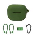 Bluetooth Earphone Silicone Cover Set For AirPods 3, Color: Ear Hanging Set Grass Green - 1