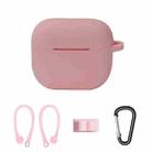 Bluetooth Earphone Silicone Cover Set For AirPods 3, Color: Ear Hanging Set Pink - 1